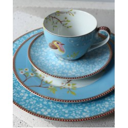 Early Birds Mavi Porselen Çay Fincanı