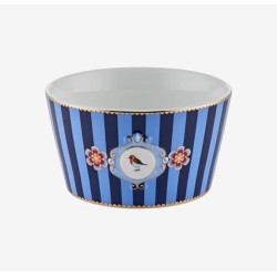 Love Birds Mavi Çizgili Kase 15 cm