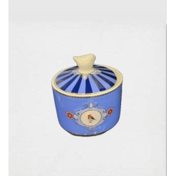 Love Birds Mavi Madalyon Şekerlik