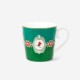 Love Birds Yeşil Madalyon Mug Kupa 250 ml