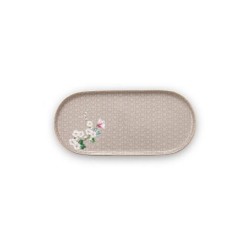 Blushing Birds Haki Porselen Oval Servis Tabağı 25 cm Blushing Birds Haki Porselen Oval Servis Tabağı 25 cm
