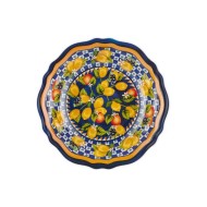 Chiara Alessi Portofino Mavi Limonlu Servis Kasesi 35 cm Chiara Alessi Portofino Mavi Limonlu Servis Kasesi 35 cm