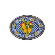Chiara Alessi Portofino Mavi Melamin Servis Tabağı  50 cm Chiara Alessi Portofino Mavi Melamin Servis Tabağı  50 cm