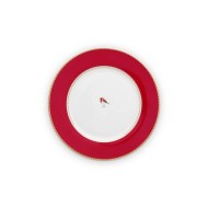 Love Birds Kırmızı Yemek Tabağı 26.5 cm Love Birds Kırmızı Yemek Tabağı 26.5 cm