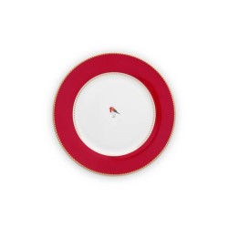 Love Birds Kırmızı Yemek Tabağı 26.5 cm Love Birds Kırmızı Yemek Tabağı 26.5 cm
