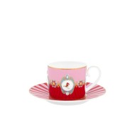 Love Birds Kırmızı Madalyon Çay Fincanı 200 ml Love Birds Kırmızı Madalyon Çay Fincanı 200 ml